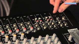 Samson Mix Pad Mixer Series Overview  Sweetwater at Winter NAMM 2014 [upl. by Jordanna550]