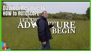 Davinci Resolve 16 Text Rotoscope Effect [upl. by Aelrac]