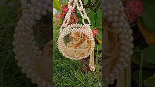 Round acrylic beaded bag trending handmade viralvideo ytshorts video shorts bags beadedbag [upl. by Pisarik]