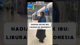 10 Thn Penantian Gadis Ini Hadiahkan Ibunya Liburan Ke Indonesia‼️ reaksibule shorts viralvideo [upl. by Erodasi319]