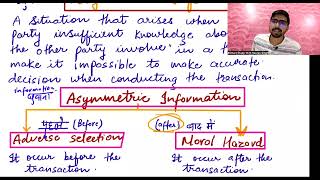 7a Asymmetric information Adverese Selection Moral Hazard moneyandbanking delhiuniversity [upl. by Enimzaj]