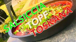 SALSICCIA TOPF TOSKANA aus dem Pizza Ofen — Klaus grillt [upl. by Scibert]