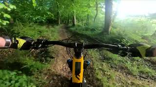 Trying out the new FULL SUSPENSION bike at Cann Woods Nukeproof Reactor 290 2022 [upl. by Demetri]