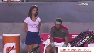 Rafael Nadal tentado por mujer en Brasil Rio Open 2014 [upl. by Pearce]