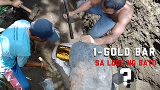 isang Gold bar sa loob ng bato japanese treasure [upl. by Heng]