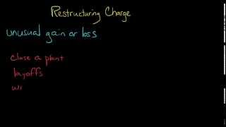 Restructuring Charges Financial Accounting [upl. by Burg791]