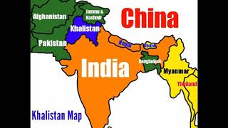 Khalistan Map [upl. by Llemart]