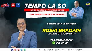 Tempo la So  Michael Jean Louis Recoit Roshi Bhadain [upl. by Hanid]