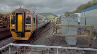 My train home passing the log train in Machynlleth [upl. by Wootten858]