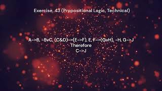 Exercise 43 Propositional Logic Technical [upl. by Yvonner36]