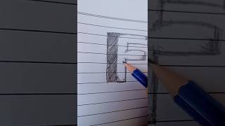 3D F Art 😀❤️  Pls like and subscribe artdrawingindiasatisfyingtrending [upl. by Zednanref]