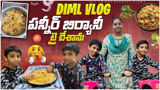 Paneer Biryani చేశాను DIML Vlog  All in one Madhavi [upl. by Kcirdet]