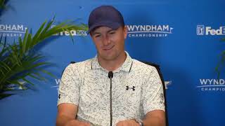 Jordan Spieth Preview Press Conference Wyndham Championship 2024 © PGA Tour [upl. by Boothman]