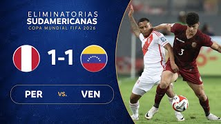 PERÚ vs VENEZUELA 11  RESUMEN  ELIMINATORIAS SUDAMERICANAS  FECHA 6 [upl. by Xuaegram114]