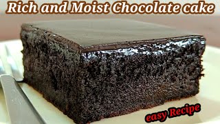 Rich and moist chocolate cake  chocolate cake recipe [upl. by Nyvrem]