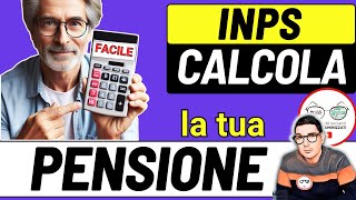 CALCOLA LA TUA PENSIONE ➜ Scopri quando andrai in pensione e quanto guadagnerai IMPORTI INPS [upl. by Cummins]