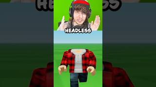 ROBLOX HEADLESS FOR FREE 🤑😱 roblox shorts robloxshorts [upl. by Airdnazxela]