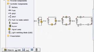 Circuitos en serie y en paralelo con Crocodile Clips [upl. by Ramunni]