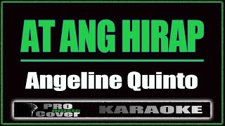 At ang hirap  Angeline Quinto KARAOKE [upl. by Newmann274]