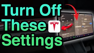 Tesla Settings to TURN OFF Before You Drive [upl. by Rab]