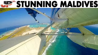 Piloting Twin Otter Seaplane around Maldives  Stuning Views [upl. by Aserat]