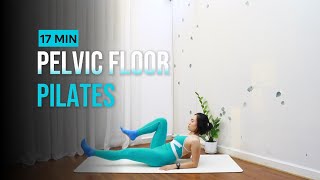 17 MIN PELVIC FLOOR PILATES  12 Different Excercises No Equipment [upl. by Yllaw]