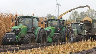 Maishäckseln extrem im Moor  Krone Big X 850  Modderen in de mais  Schlammschlacht  In the mud [upl. by Aitnis]