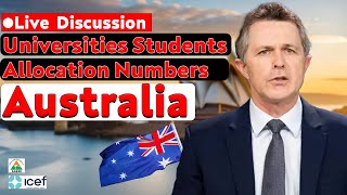 Australian Universities Capping Numbers Out  Levels Role in Processing Visa Success rate  Live [upl. by Mckee]