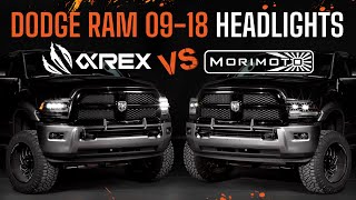 Alpharex vs Morimoto Headlights for 0918 Dodge Ram  Pricing Style Performance amp More [upl. by Arahsal440]