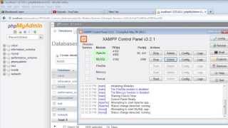 Connect to MySQL with PHP in XAMPP  Create a new database [upl. by Vivyan]