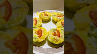 Egg muffinsFluffy egg cups bestbreakfast easyrecipe shorts ytshorts egglovers food viral [upl. by Ytsud]