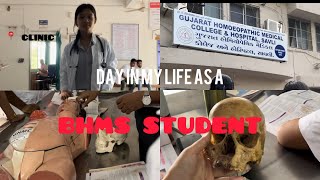 A day in my life as a BHMS student freshman year Realistic 📍 Gujarat [upl. by Mosira371]