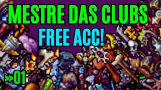 Mestre das Clubs  Knight Free Account Tibia Global [upl. by Nedah]