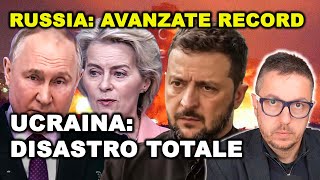 UCRAINA ANCORA UN DISASTRO AL FRONTE con avanzate Russe e l’Europa rischia di l’isolamento [upl. by Ani]