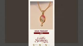 Sleek Gold Pendant gold cmrjewellery latestgoldjewellery goldornaments pendant [upl. by Burra]