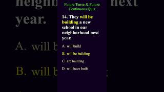 Future Tense amp Future Continuous part5  TFE  quiz english grammar [upl. by Andrade494]