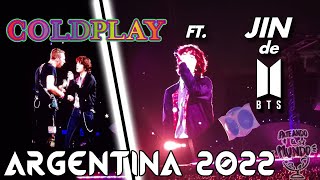 RECITAL COLDPLAY ARGENTINA 2022 🇦🇷 4K Astronaut By JIN BTS  BUENOS AIRES 28102022 [upl. by Cristine]