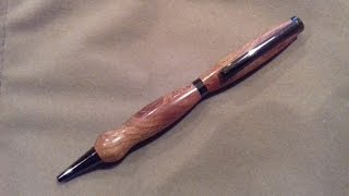 Woodturning  Elm Burr Pen [upl. by Markiv398]