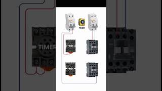 Timer and contactor working with MCB plc mantinance electrician [upl. by Chak]