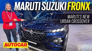 Maruti Suzuki Fronx  New urban crossover  Auto Expo 2023  Autocar India [upl. by Ytsirhk]