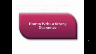 How to write powerful guarantees [upl. by Shulamith531]