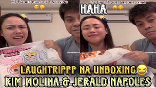 Kim Molina at Jerald Napoles laughtrip sa pag aUNBOX ng mga items na may kasamang powerpuff crying [upl. by Winona]