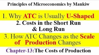 20 Average Cost curve is U shaped Short Run and Long Run AC Curves Scale of Production UrduHindi [upl. by Clough]