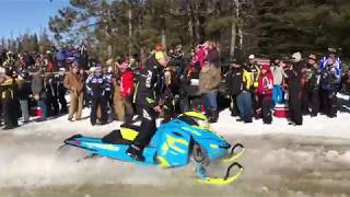 Pickerel Lake Sleds skimming water [upl. by Anelaj127]