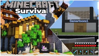 Minecraft Survival Series Build a LIBRARIAN House For a Village TRADING [upl. by Buchheim275]