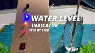 Water Level indicator project 12th science Project step by step in hindi NakulSahuArt [upl. by Randall]