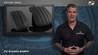 Easy Removable Pillion Pads  Product Overview  Saddlemen [upl. by Hali654]