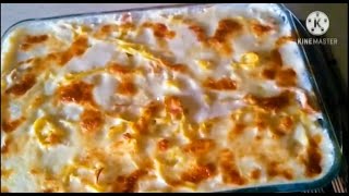 The best nouille recipe😋😋 أطيب معكرونة بالصلصة البيضاء والدجاج [upl. by Gnolb279]