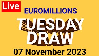 Euromillions Draw Live 07 November 2023  Euromillion Draw Live Tonight [upl. by Savinirs419]