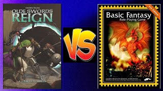 OLDE SWORDS REIGN OSR Vs BASIC FANTASY RPG [upl. by Atikal]